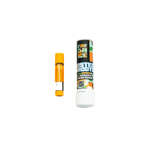 Frosted Apricot Live Rosin Cart